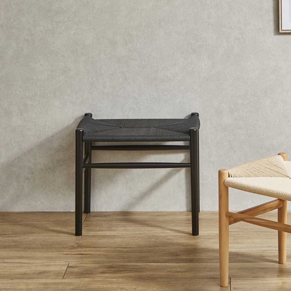 Paper Cord Stool with Black Color ST-NDK-BK