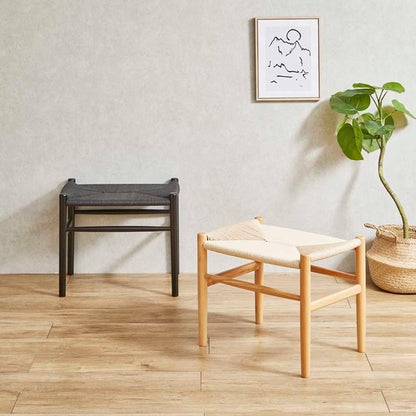 Paper Cord Stool with Black Color ST-NDK-BK