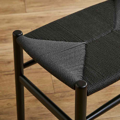 Paper Cord Bench with Black Color BT-NDK-BK