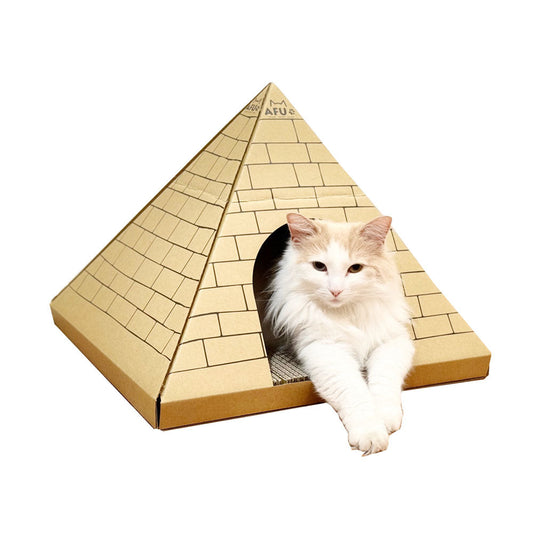 Cat House with Scratching Post