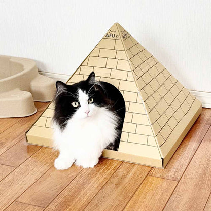 Cat House with Scratching Post