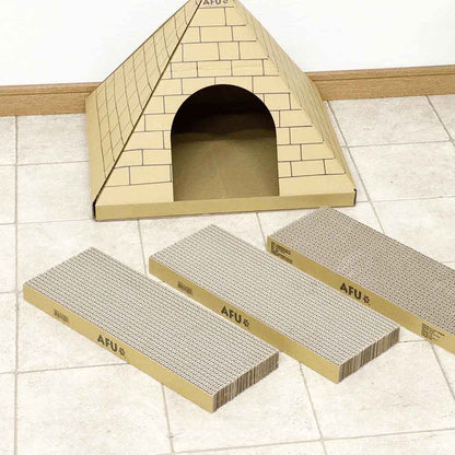 Cat House with Scratching Post