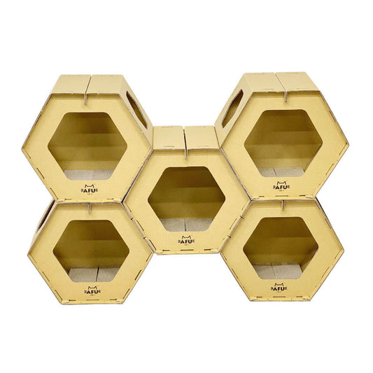 Honeycomb House with Scratching Post - Set of 5