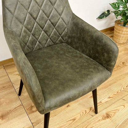 Rotating Dining Chair Set of 2 DC-CRP-GR