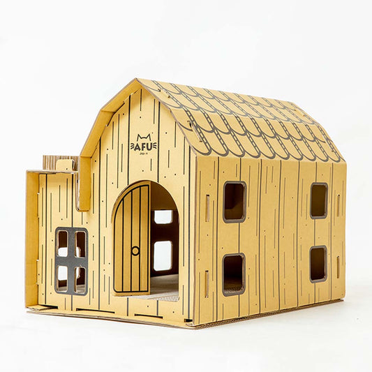 Cat House with Scratching Post