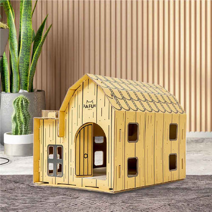 Cat House with Scratching Post