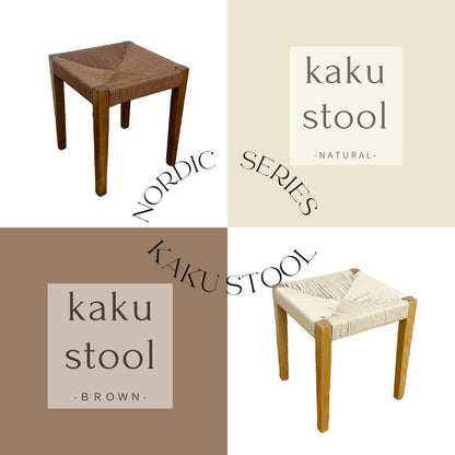 Square Leg Stool Set of 1 SST-NDK-KAKU-1-NA