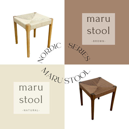 Round Leg Stool 2 Pieces SST-NDK-MARU-2-NA