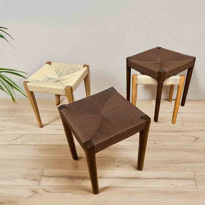 Round Leg Stool 2 Pieces SST-NDK-MARU-2-BR