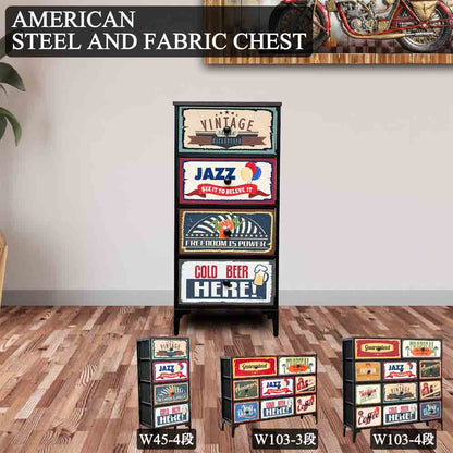 45cm Wide 4-Drawer Chest CH-AMERCN45-4