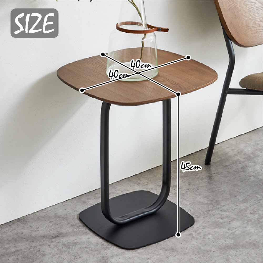 ST-NMN Smart Side Table with Black Iron