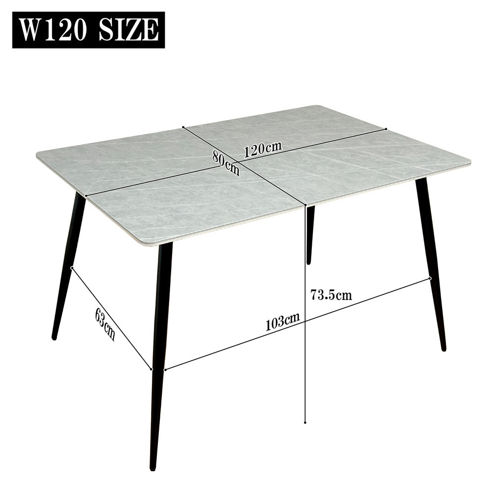 120cm Wide Ceramic Dining Table DT-MYT-120