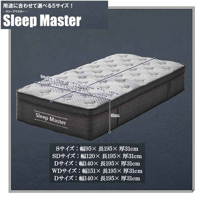 31cm Thick Extra Thick SD Pocket Coil Mattress PIM-SM-SD