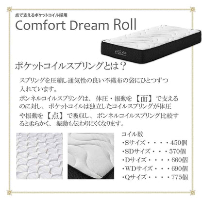 25cm Thick WD Pocket Coil Mattress CFDM-ROLL-WD