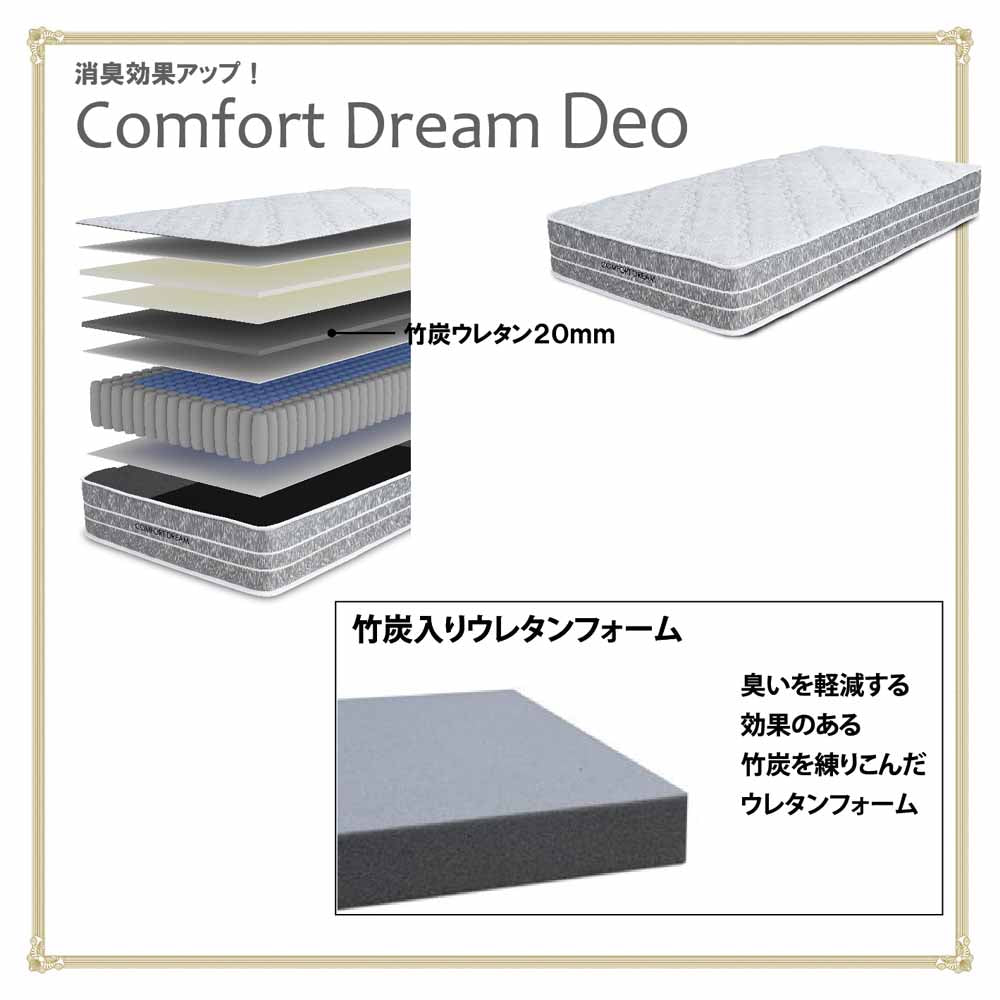24cm Thick S Pocket Coil Mattress CFDM-Deo-S
