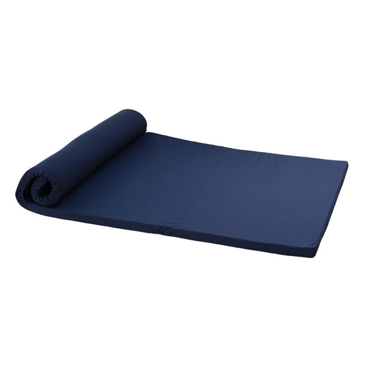 4cm Low Resilience Mattress Semi-Double Topper Navy