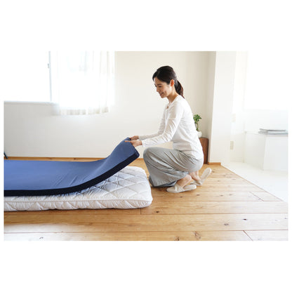 4cm Low Resilience Mattress Semi-Double Topper Navy