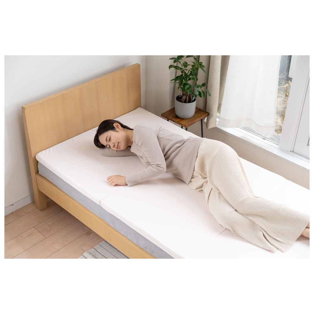 4cm High Resilience Mattress Semi-Double Tri-Fold White