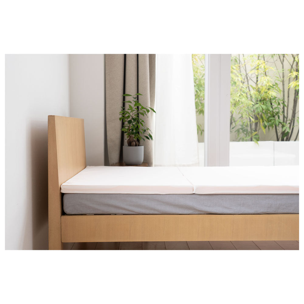 4cm High Resilience Mattress Semi-Double Tri-Fold White