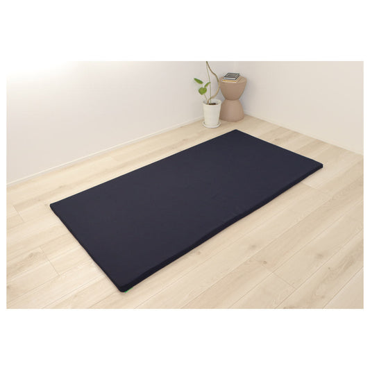 3cm High Resilience Mattress Double Navy Topper