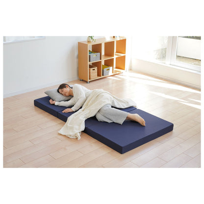 10cm High Resilience Mattress Single Size Navy