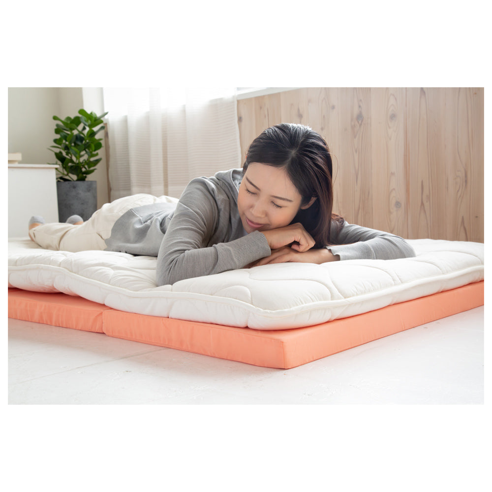4-Fold Mattress - Single - 5 cm Thickness - Ivory