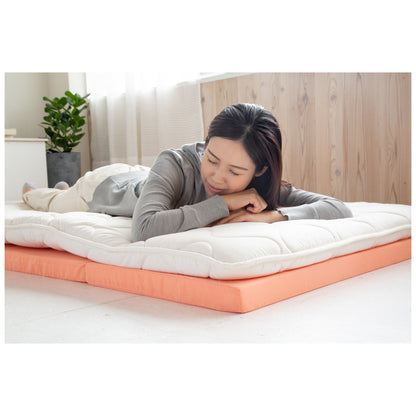 4-Fold Mattress - Single - 5 cm Thickness - Light Blue