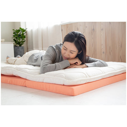 4-Fold Mattress - Single - 5 cm Thickness - Orange