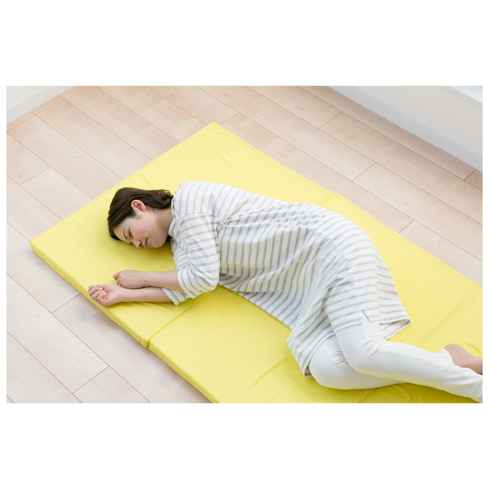 4-Fold Mattress - Single - 5 cm Thickness - Yellow