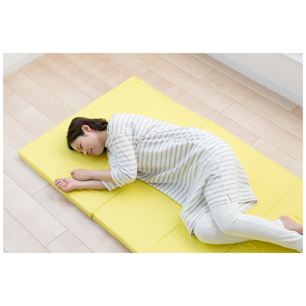4-Fold Mattress - Single - 4 cm Thickness - Yellow