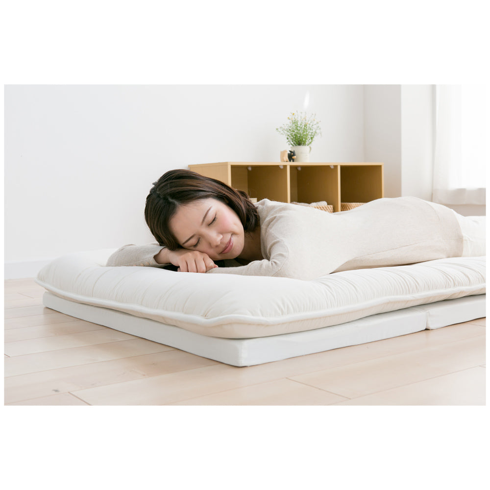 4-Fold Mattress - Single - 4 cm Thickness - Yellow