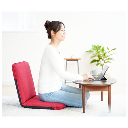 S Normal Floor Chair 14-Position Reclining Red