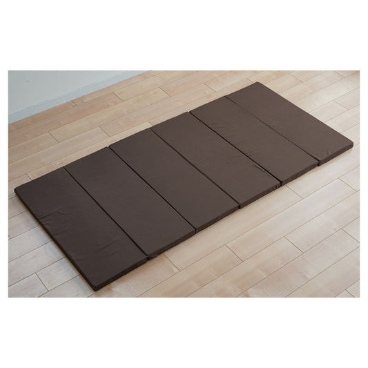 Single 6-Fold High Resilience Mattress Brown