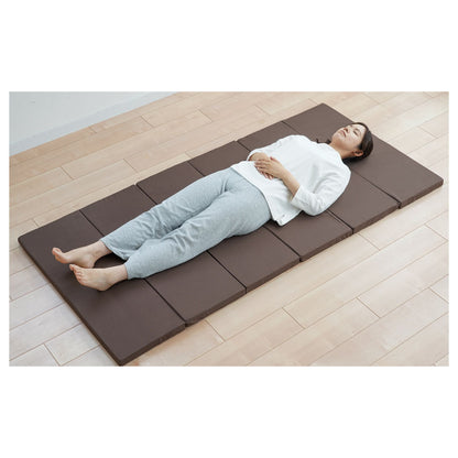 Single 6-Fold High Resilience Mattress Brown