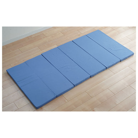 Single 6-Fold High Resilience Mattress Blue