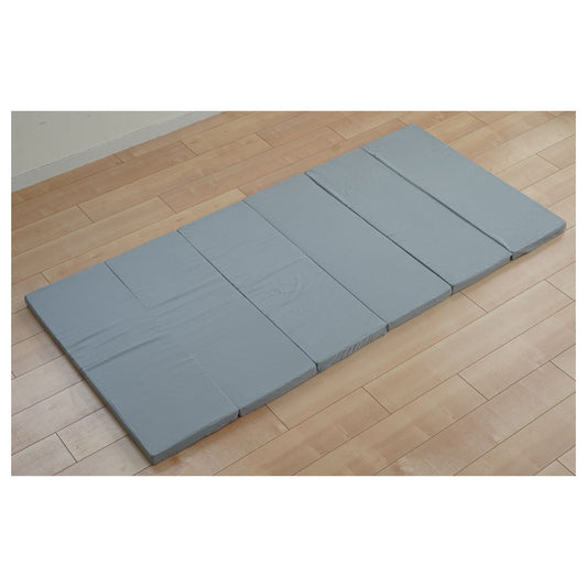 Single 6-Fold High Resilience Mattress Gray