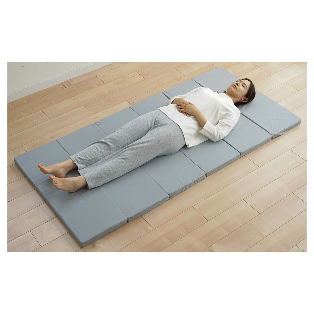 Single 6-Fold High Resilience Mattress Gray