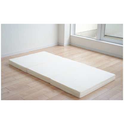 10cm Tri-Fold High Resilience Mattress Single Size White