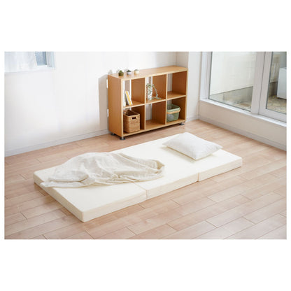 10cm Tri-Fold High Resilience Mattress King Size White