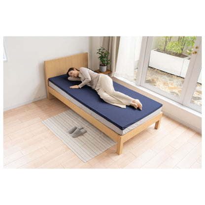 4cm High Resilience Mattress - Semi-Double - Navy