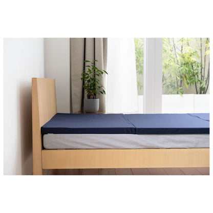 4cm High Resilience Mattress - Double - Navy