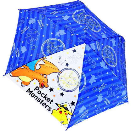J's Planning Folding Umbrella Pokémon Navy Stripe - 1 Piece
