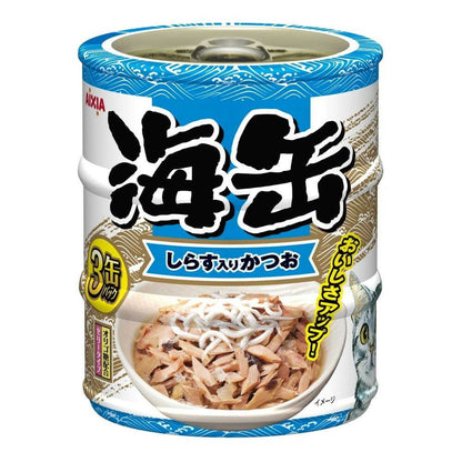 Aixia Mini Sea Can 3P with Shirasu and Bonito 180g