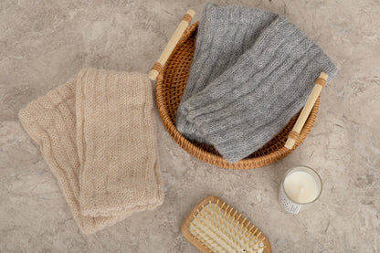 Z1145 2-Way Warmer (Double Knit) Beige BARA-500