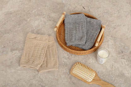 Z1148 2-Way Warmer (Pattern Knit) Gray BARA-450