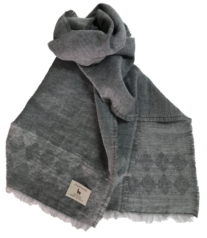 Z1150 Argyle Pattern Stole Gray BAAG-1000A