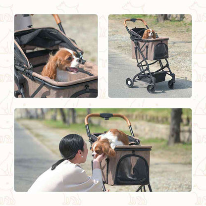 2-Way Pet Cart Black