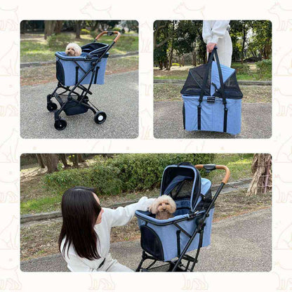 2-Way Pet Cart Denim