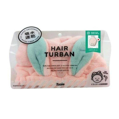 C.B. Japan Absorbent Animal Hair Turban - Rabbit