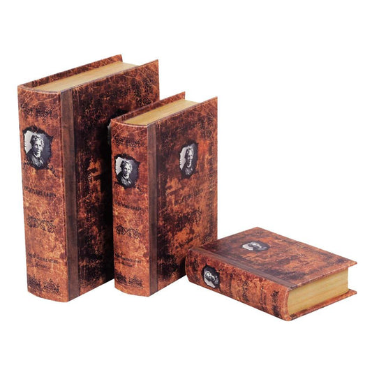 Book-Shaped Storage Box BOOK BOX Set of 3 28278